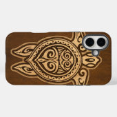 Uhane Honu Faux Wood Hawaiian Turtle iPhone 5 Hoes (Achterkant (horizontaal))
