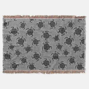 Uhane Honu Hibiscus Batik Hawaiian Turtle Deken