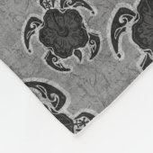 Uhane Honu Hibiscus Batik Hawaiian Turtle Fleece Deken (Hoek)