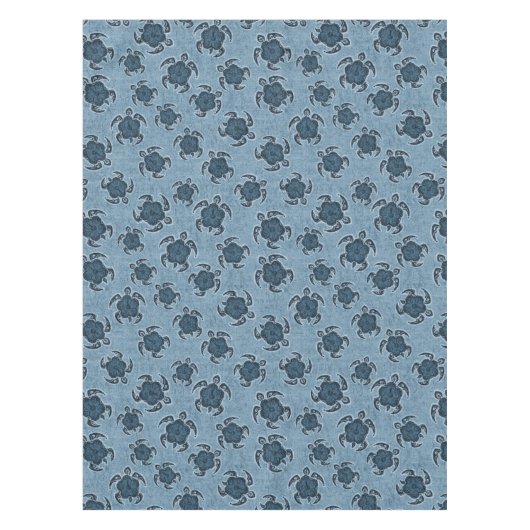 Uhane Honu Hibiscus Batik Hawaiian Turtle Tafelkleed (Voorkant)