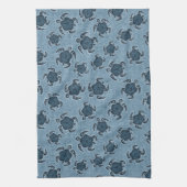 Uhane Honu Hibiscus Batik Hawaiian Turtle Theedoek (Verticaal)