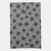 Uhane Honu Hibiscus Batik Hawaiian Turtle Theedoek (Verticaal)