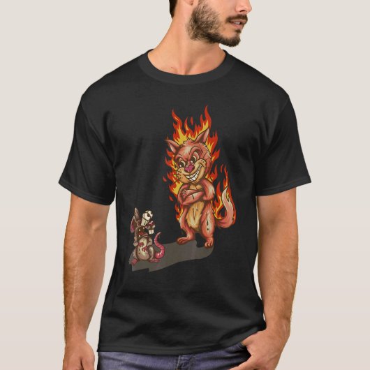 Uhh Wof Cat and Mouse Dog T-shirt (Voorkant)