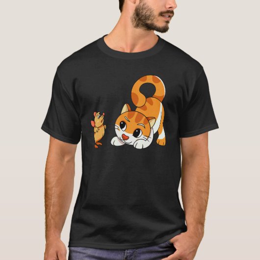 Uhh Woof Kat En Muis Hond 2 T-shirt (Voorkant)