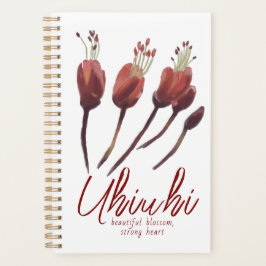 Uhiuhi Bloesem Zeldzame Inheemse Hawaiaanse Elegan Planner