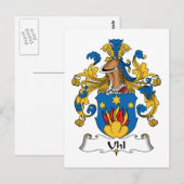Uhl Family Crest Briefkaart (Voorkant / Achterkant)