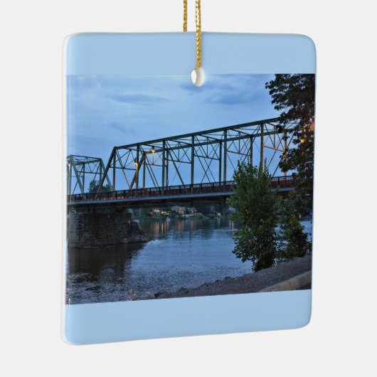 Uhlerstown-Frenchtown Bridge Keramisch Ornament (Rechts)