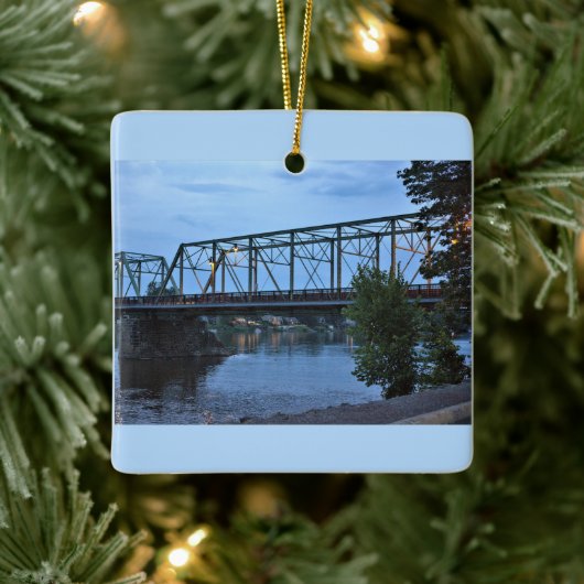 Uhlerstown-Frenchtown Bridge Keramisch Ornament (Boom)