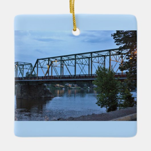 Uhlerstown-Frenchtown Bridge Keramisch Ornament (Voorkant)