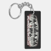 UHM-Sleutelhanger met twee zijden (ontwerp 2) Sleutelhanger (Voorkant Links)