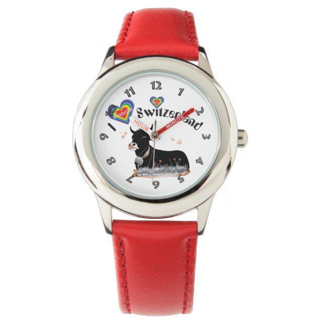 Uhr mit Schweizer-Entwurf Schweiz Suisse die Schwe Horloge (Voorkant)