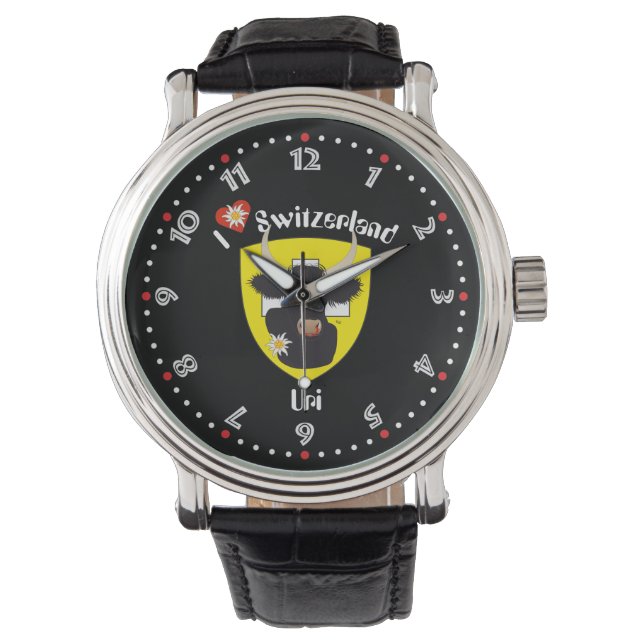 Uhr mit Schweizer-Entwurf Uri Horloge (Voorkant)