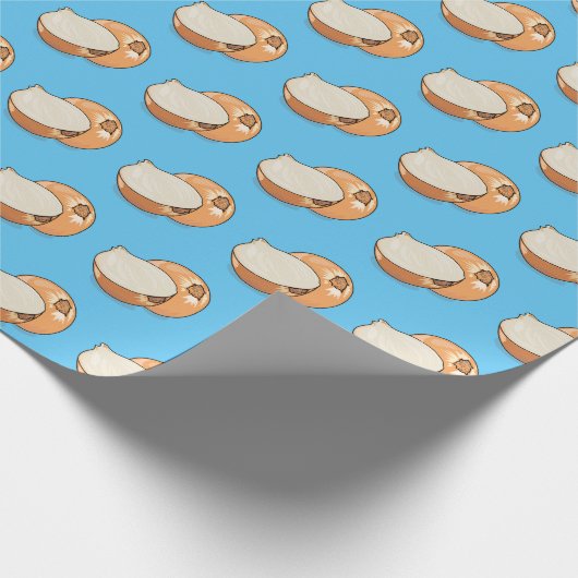 Ui-cartoon illustratie cadeaupapier (Hoek)