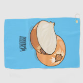 Ui-cartoon illustratie golfhanddoek (Horizontaal)