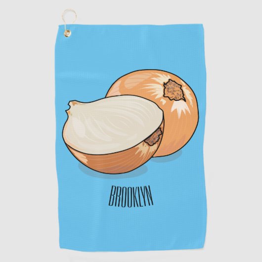 Ui-cartoon illustratie golfhanddoek (Voorkant)