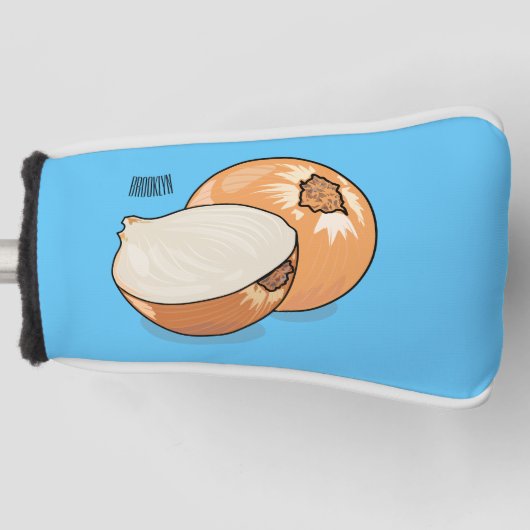Ui-cartoon illustratie golfheadcover (Voorkant)