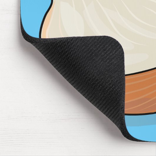 Ui-cartoon illustratie muismat (Hoek)