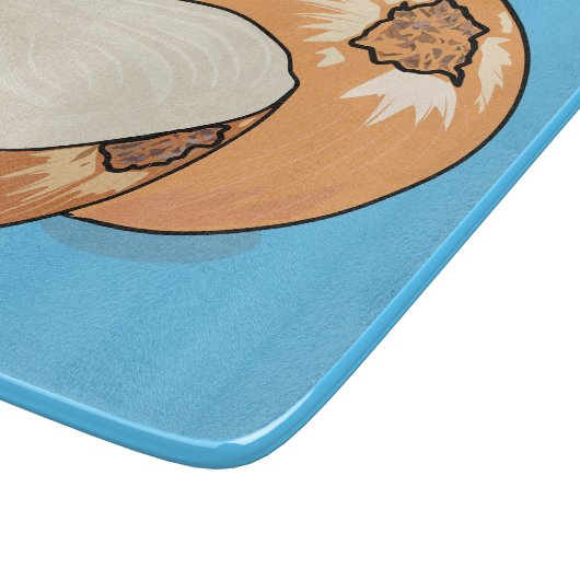 Ui-cartoon illustratie snijplank (Hoek)