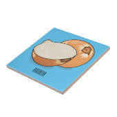 Ui-cartoon illustratie tegeltje (Zijkant)