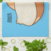 Ui-cartoon illustratie theedoek (Gevouwen)