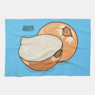 Ui-cartoon illustratie theedoek