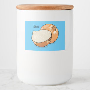 Ui-cartoon illustratie voedselcontainer etiket