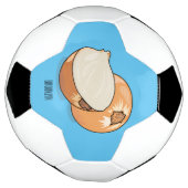 Ui-cartoon illustratie voetbal (Gedraaid)