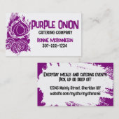 ui doodles koken chef catering visitekaartje (Voorkant / Achterkant)