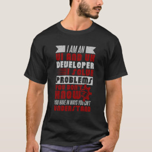 UI en UX ontwikkelaar Ik Los problemen op UUX graf T-shirt