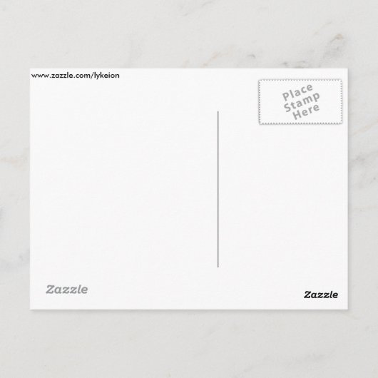 Ui onder de microscoop briefkaart (Achterkant)