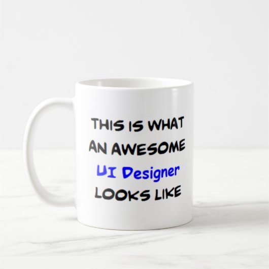 ui-ontwerper, geweldige koffiemok (Links)