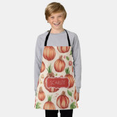 Ui Retro Kleurrijk Gepersonaliseerd Patroon Schort (Gedragen)