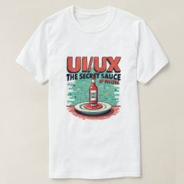 UI UX De geheime saus van succes Funny Designer T-shirt