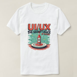 UI UX De geheime saus van succes Funny Designer T-shirt