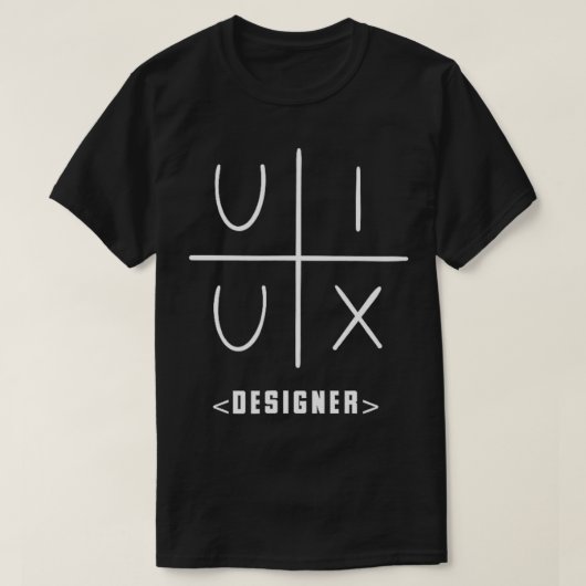 UI UX Designer Gebruikersinterface Frontend Web IT T-shirt (Design voorkant)