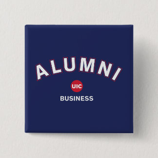 UIC Alumni Business Vierkante Button 5,1 Cm