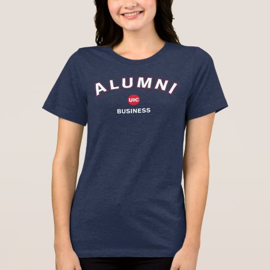 UIC Business Alumni Tri-Blend Shirt (Voorkant)