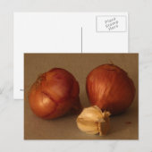 Uien en knoflook briefkaart (Voorkant / Achterkant)