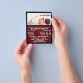 Uien en knoflook, Greengrociers Adverteren Flyer (Hand)