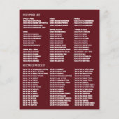 Uien en knoflook, Greengrociers Adverteren Flyer (Achterkant)