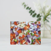 Uien en knollen briefkaart (Staand voorkant)