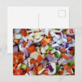 Uien en knollen briefkaart (Voorkant / Achterkant)