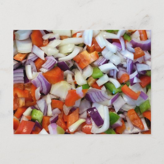 Uien en knollen briefkaart (Voorkant)