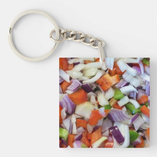 Uien en knollen sleutelhanger (Voorkant)
