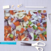 Uien en knollen tissuepapier (Craft)