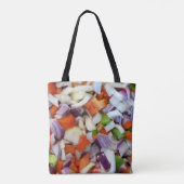 Uien en knollen tote bag (Achterkant)