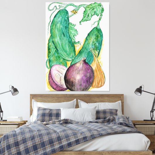 Uien en manden op Canvas (Insitu (Slaapkamer))