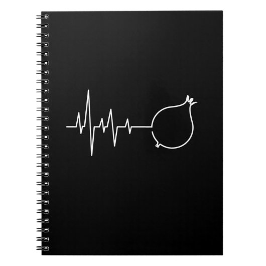 Uien hartslag notitieboek (Voorkant)