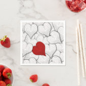Uien Hearts Whimsical Illustratie Servetten (Insitu)