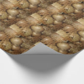 Uien in het net, groente en fruit, pikante koken cadeaupapier (Hoek)